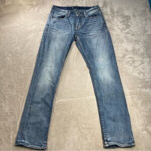 BKE Alec Buckle Jeans Men Sz 29x30 Blue Straight Leg Low Rise